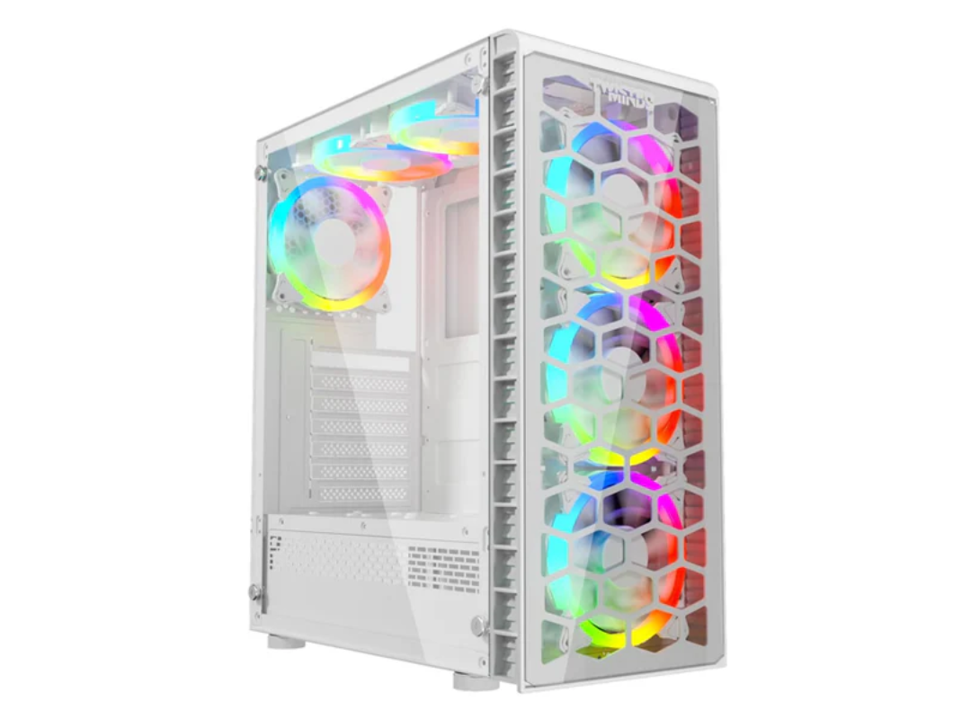 Buy Twisted Minds Killstreak-03 Mid Tower Glass Gaming PC Case - White Buy Twisted Minds Killstreak-03 Mid Tower Glass Gaming PC Case - White